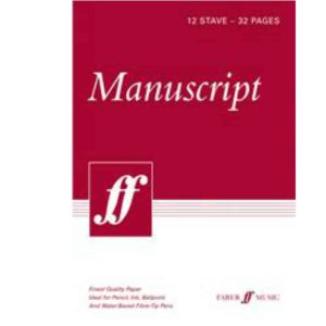 12 Stave 32 Page Manuscript