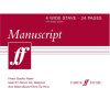 Manuscript A5 4-stave (wide) 24pp (white)
