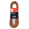Stagg SGC6VT Orange Vintage Tweed Instrument Cable 6 Metre