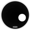 Evans EQ3 Black Resonant Bass Drum Head - 22" - With Port