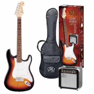 SX Electric Strat guitar pack