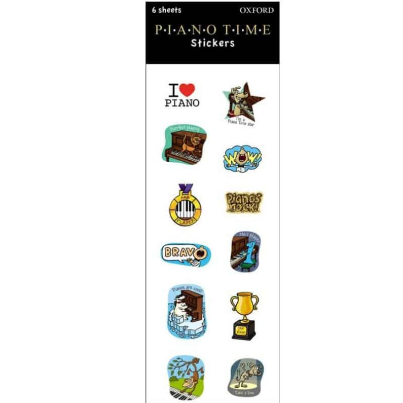 Piano Time Stickers
