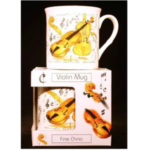 Fine China Mug Violin Design