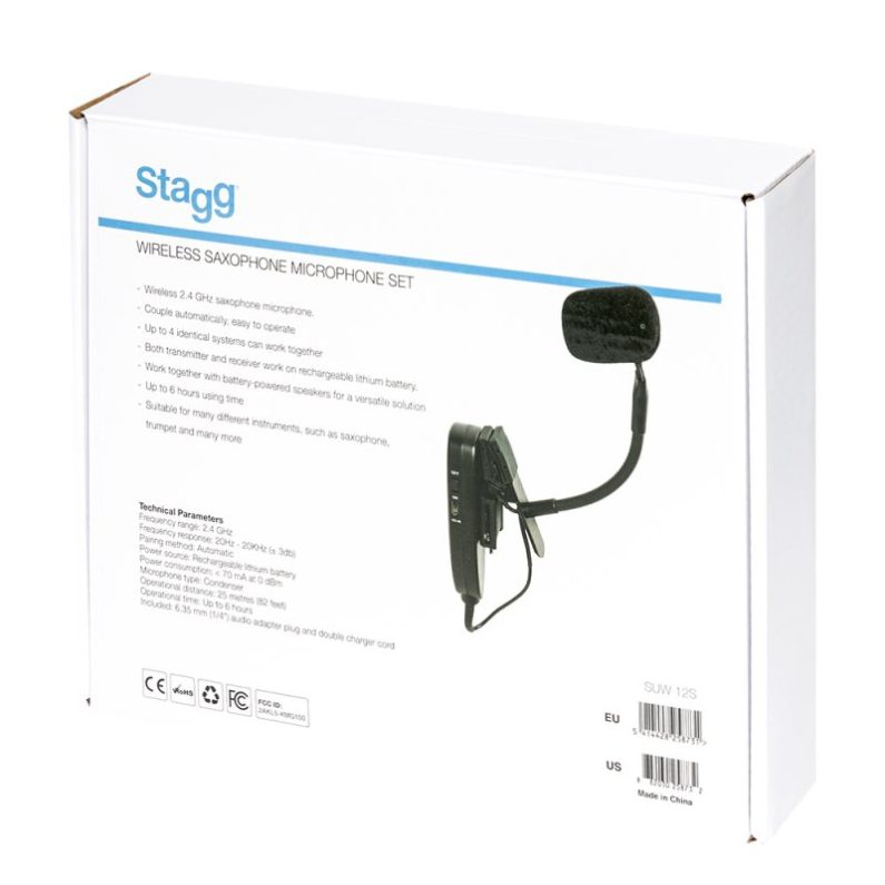 Stagg Wireless Saxophone Microphone SUW12S