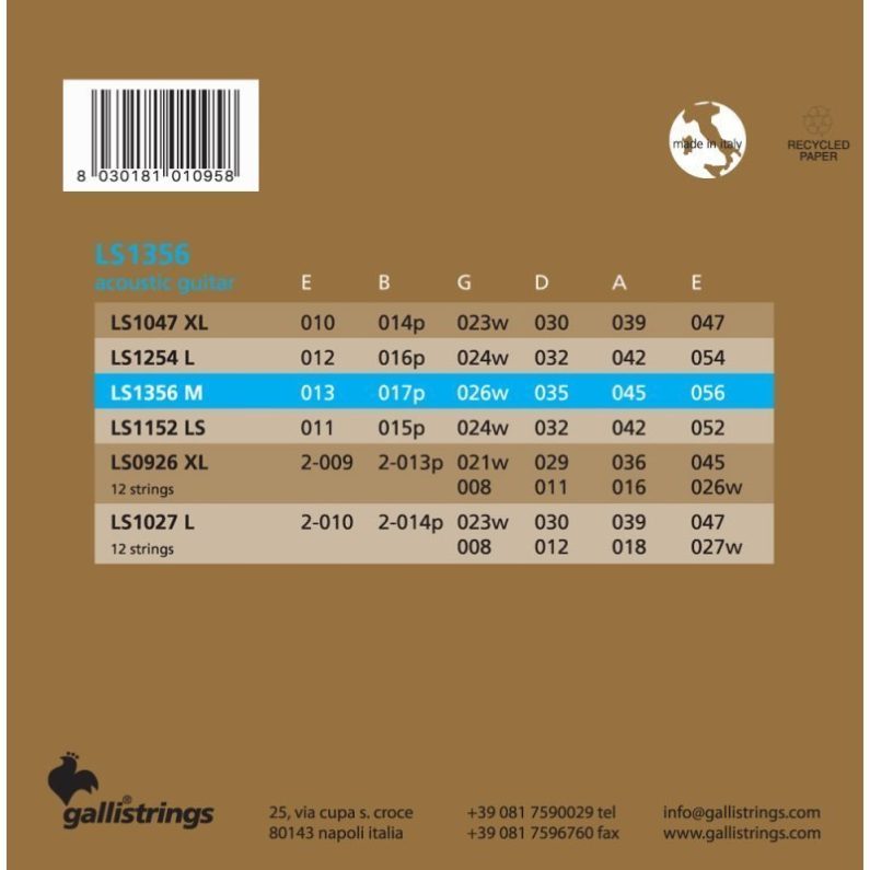 Galli Acoustic Strings LS1356