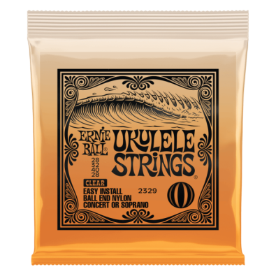 Ernie Ball EB2329 Ukulele Ball End Nylon Strings Clear
