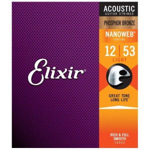 Elixir 16052 Strings Phosphor Bronze Acoustic Guitar Strings