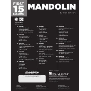 First 15 Lessons Mandolin Book and Media Online