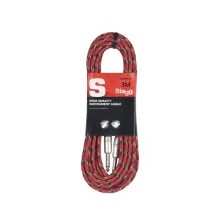 Stagg SGC3VTRD 3M/10FT VINTWEED Cable-Red