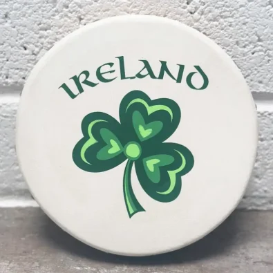 Koda HB8N1 8 Inch Irish Bodhran Ireland Shamrock Design