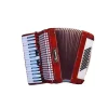 Chanson 7148RD 72 Bass Piano Accordion Red