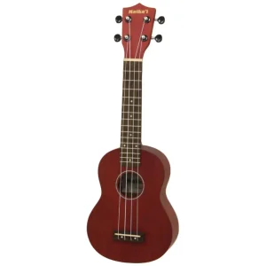 Aria Maikai MKU1RD Soprano Ukulele with Bag