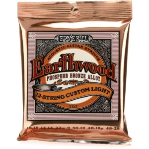 Ernie Ball EB2152 Earthwood Phosphor Bronze Acoustic Guitar Strings