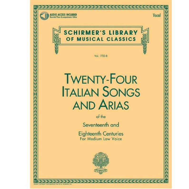 24 Italian Songs & Arias - Medium Low Voice