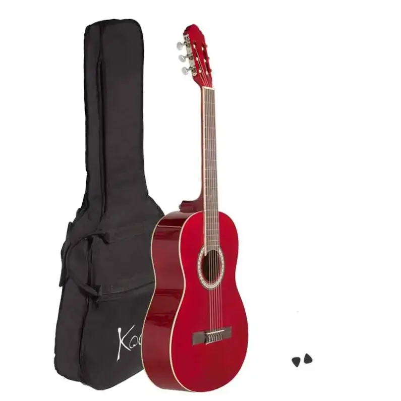 Koda HG34201PKRD 1/2 Classical Guitar Nylon Strings RED