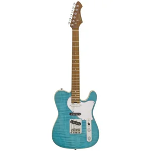 Aria 615 MK2 Electric Guitar, Turqoise Blue 615MK2TQBL