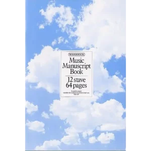 Music Manuscript Book 12 Stave 64 Pages WO10190