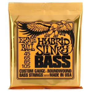 Ernie Ball EB2833 Electric Bass Strings Nickle Hybrid Slinky 45-105