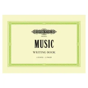 Music Writing Book 6 Staves