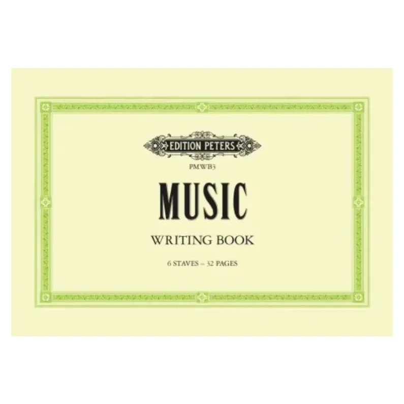 Music Writing Book 6 Staves