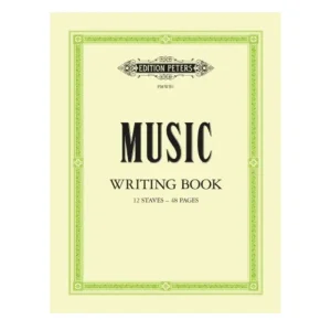 Music Writing Book 12 Staves