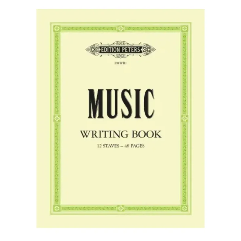 Music Writing Book 12 Staves
