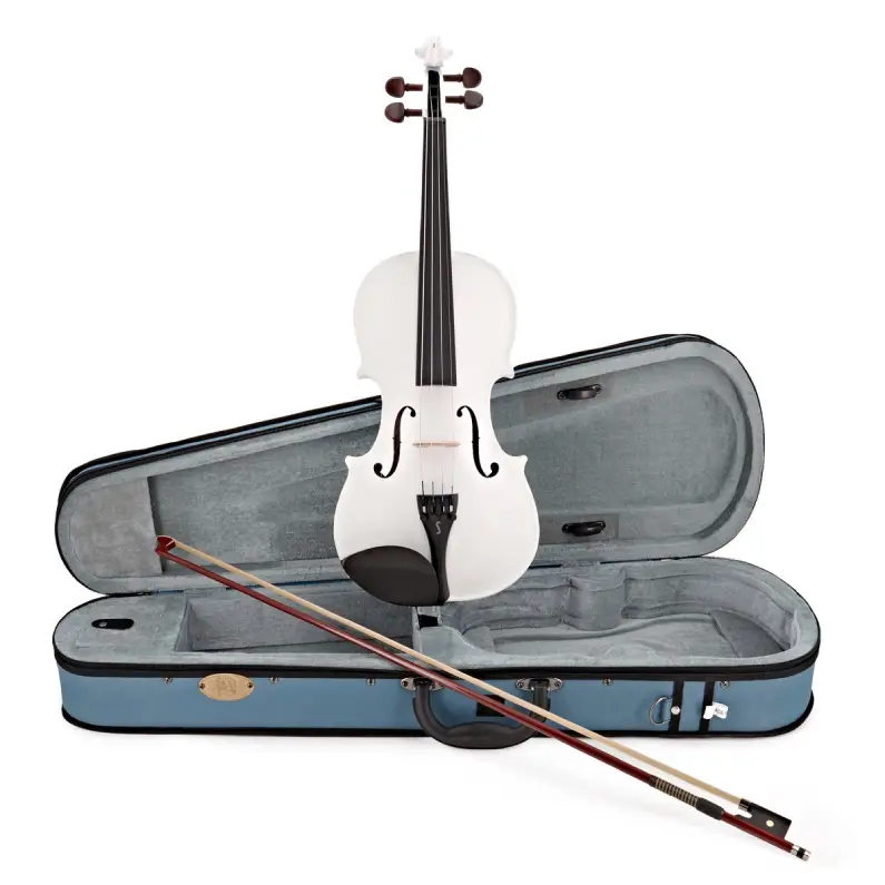 Stentor 1401AWH Harlequin Series Violin Outfit, White, Full Size
