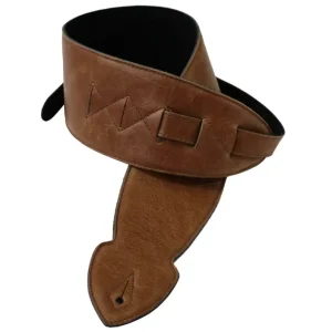 Leathergraft Softy Guitar Strap 2.5 inch Honey Leather
