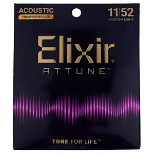 Elixir Attune 11-52 Phosphor Bronze Acoustic Guitar Strings