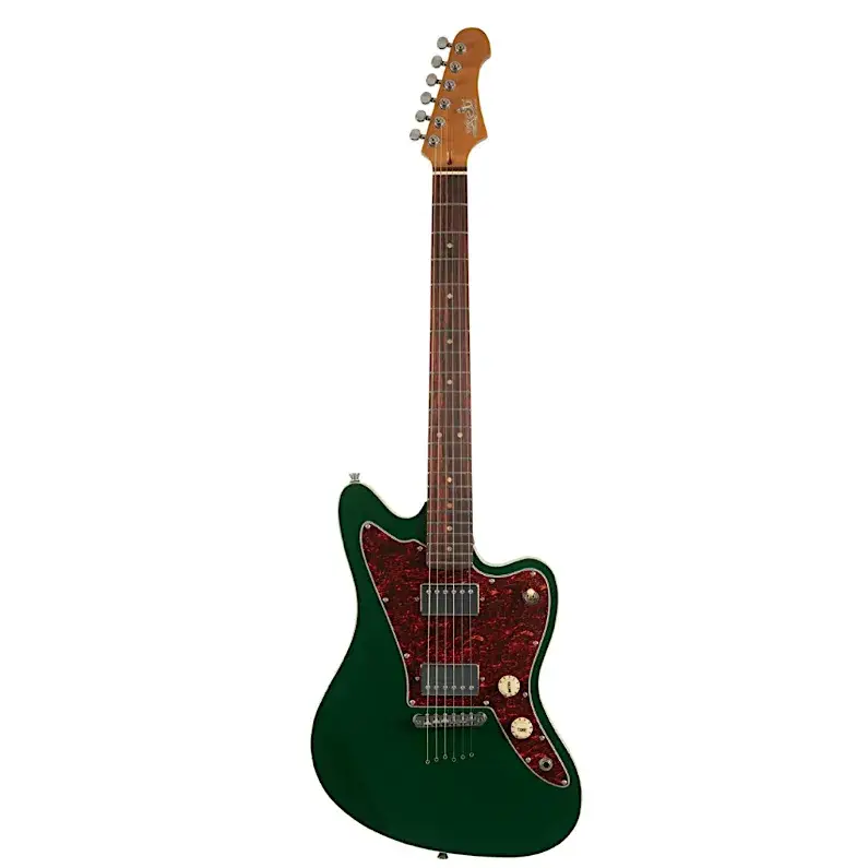 JET JJ-350 GR R Electric Guitar – Jaguar-Style Offset | Green