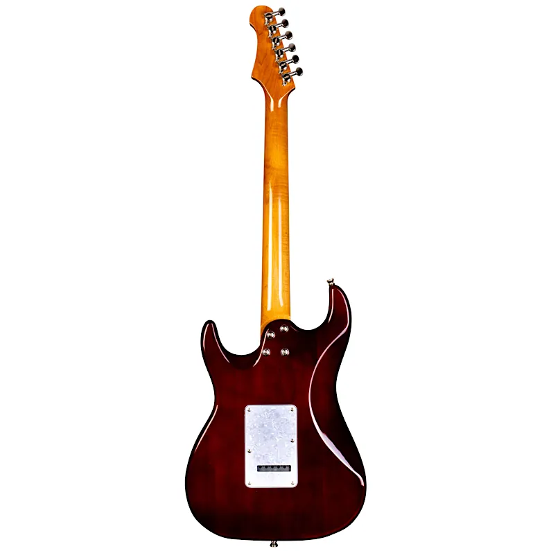 JET JS-450 TBK Electric Guitar – HSS Strat-Style | Transparent Black