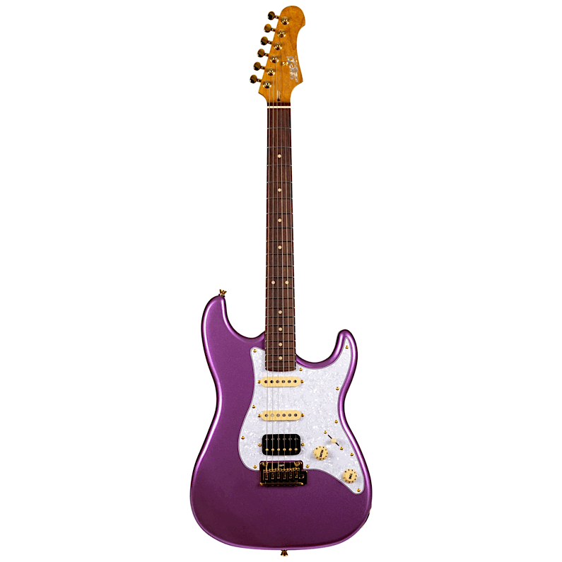 JET JS-480 VI G Electric Guitar – Violet with Gold Hardware