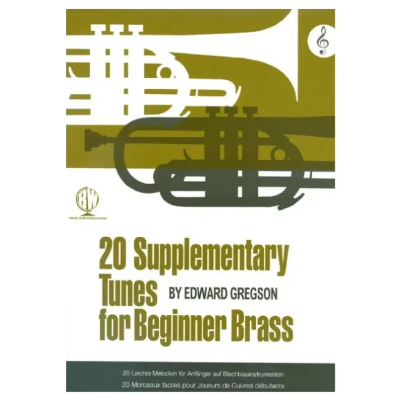 20 Supplementary Tunes For Beginner Brass TREBLE Clef