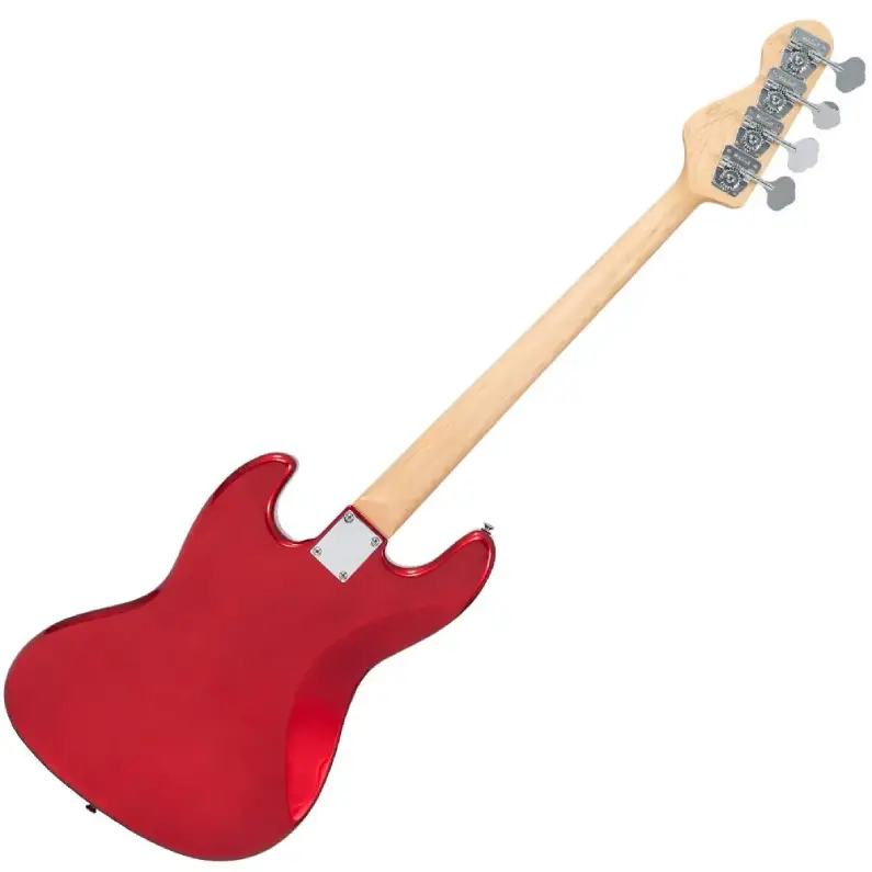 Vintage VJ74 ReIssued Bass Guitar - Candy Apple Red | Classic 4-String J-Bass