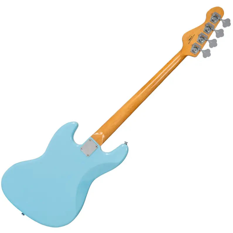 Vintage VJ74LB ReIssued Bass Guitar Laguna Blue
