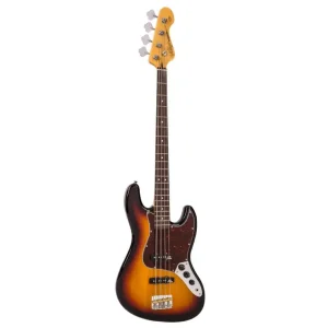 Vintage VJ74SSB ReIssued Bass Guitar - Sunset Sunburst | Classic 4-String J-Bass Style
