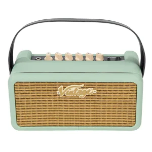Vintage VMA15GR Retro 15W Guitar Practice Amplifier Mint Green (1)
