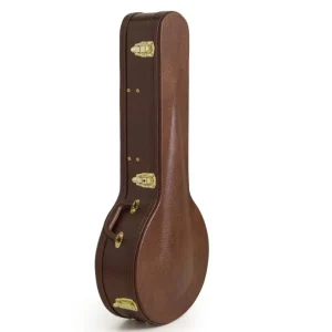 Koda 19‑Fret Banjo Arch Top Wooden Case – Brown