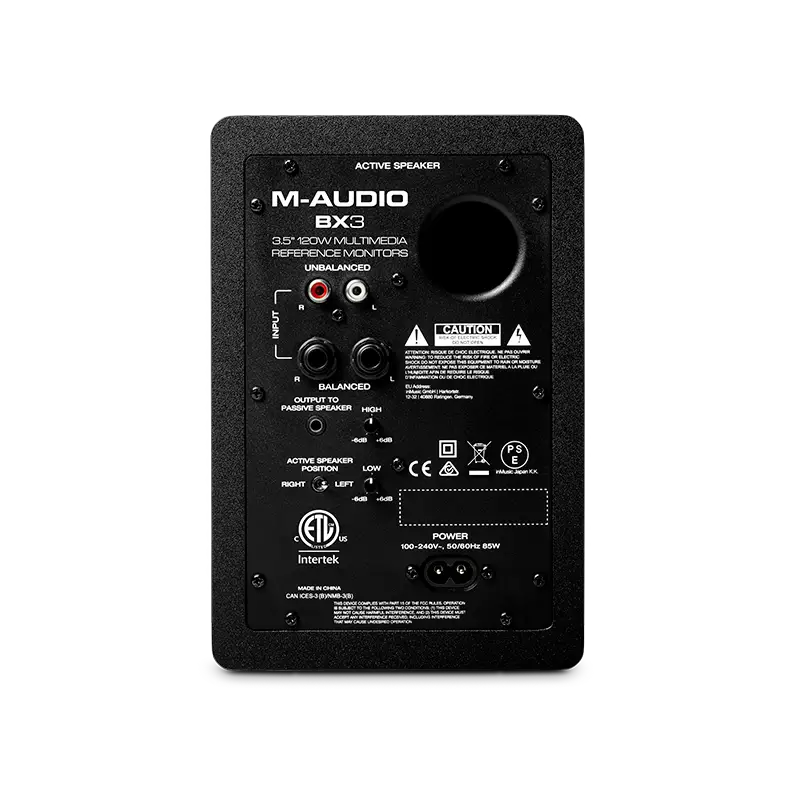 M-Audio BX3 3.5_ 120W Multimedia Reference Monitors (Pair) Main