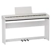 Roland FP-40WH White Digital Piano. On white optional stand