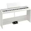 Korg B2SP 88-Key Digital Piano Package with Stand & 3-Pedal Unit – White Main Image