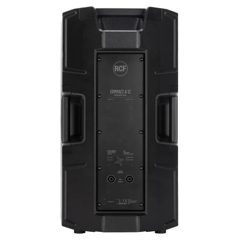 RCF Compact A 12 12 Inch Two Way Professional Speaker Rear View RCF Compact A 12 12-Inch Two-Way Professional Speaker Rear View