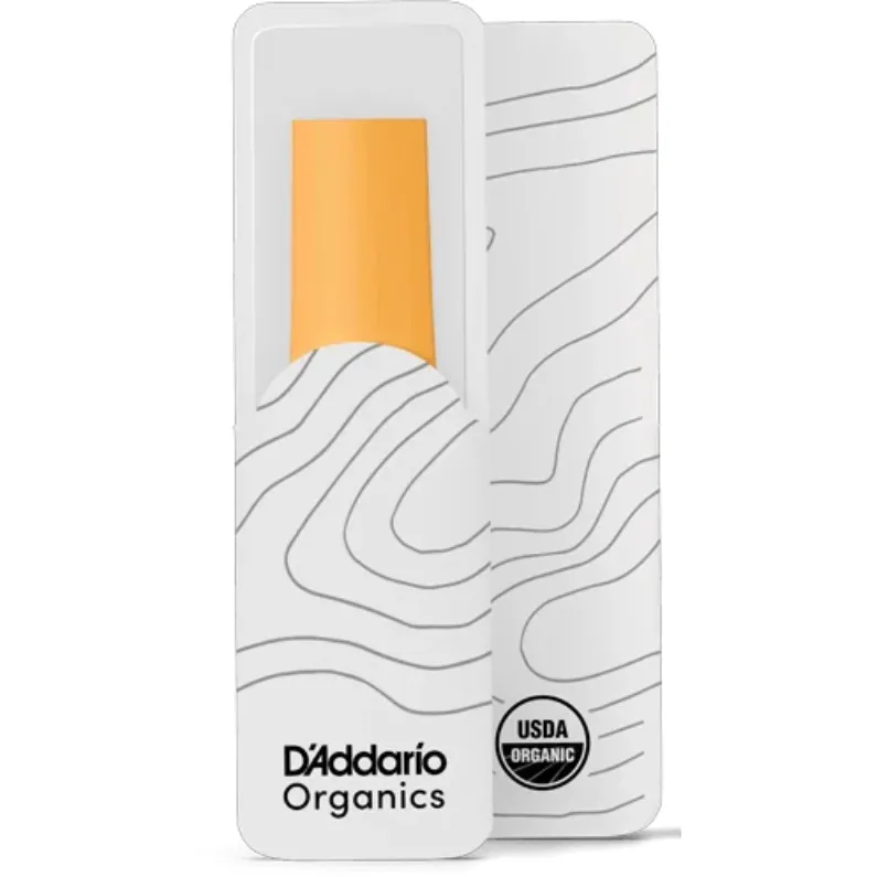 Rico Organic Alto Saxophone Reeds Strength 3.5 Individually Sealed Main Image D'Addario Rico Organic Alto Saxophone Reed, D'Addario Rico Organic Alto Saxophone Reed Strength 3.5 Main Image
